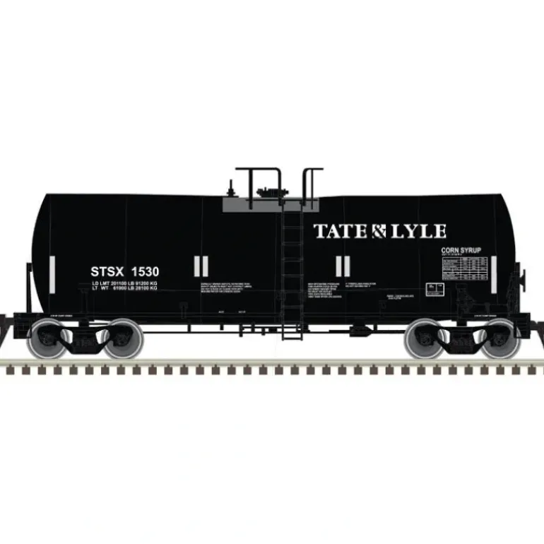 Atlas Master Line, N Scale, 50006447, Trinity 17,600 Gallon Corn Syrup Tank Car, Tate & Lyle, #1530 - Model Train Junction: Quality Parts and Art Supplies