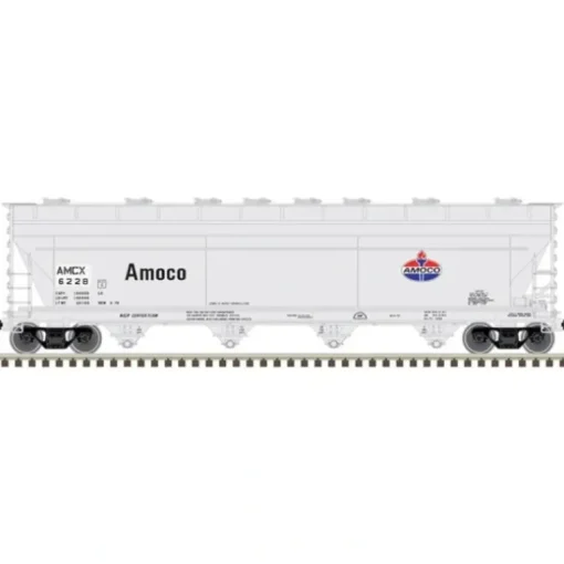 Atlas Master Plus, HO Scale, 20006904, 5250 Hopper, Amoco, #6228 - Model Train Junction: Quality Parts and Art Supplies