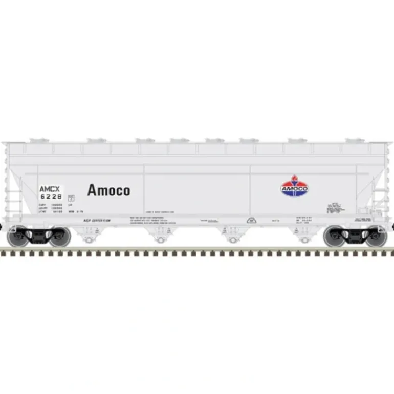 Atlas Master Plus, HO Scale, 20006904, 5250 Hopper, Amoco, #6228 - Model Train Junction: Quality Parts and Art Supplies