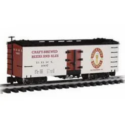 Bachmann 98684 G Scale Bricktown Brewery Refrigerator Car - Metal Wheels - Model Train Junction: Quality Parts and Art Supplies