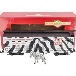 Bachmann 98384 G Scale Circus Bachmann Brothers Zebra Stock Car - Model Train Junction: Quality Parts and Art Supplies