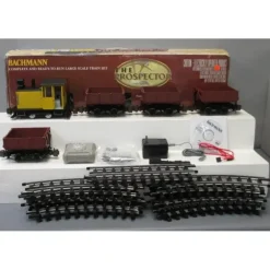 Bachmann 90070 G Scale The Prospector Gas Mechanical Starter Train Set - Model Train Junction: Quality Parts and Art Supplies