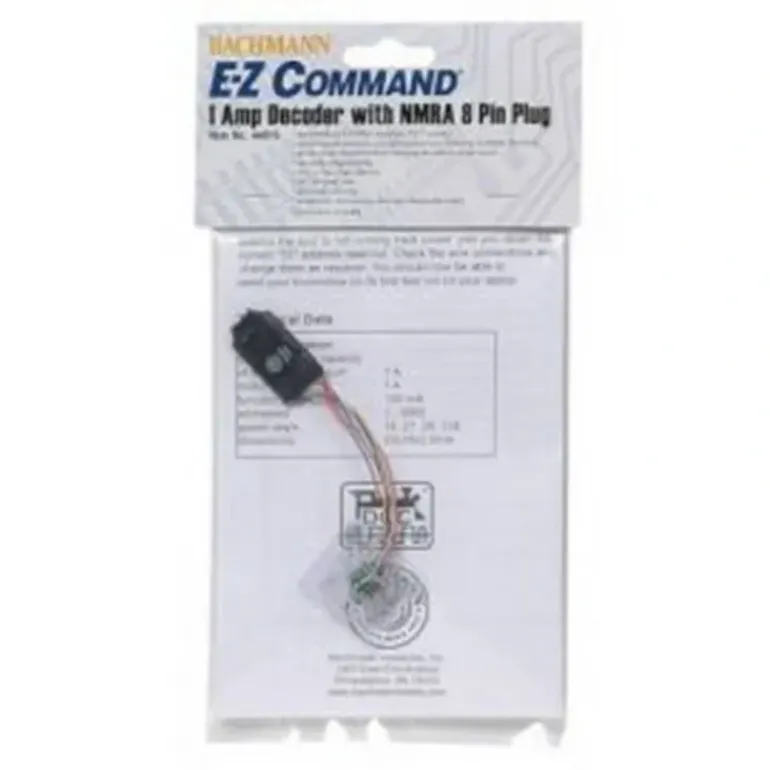 Bachmann 44915 HO 1-Amp DCC Decoder ( 28/128 Speed Step ) w/ 8-Pin Plug - Model Train Junction: Quality Parts and Art Supplies