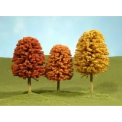 Bachmann 32051 HO Autumn Deciduous Trees (Pack of 3) - Model Train Junction: Quality Parts and Art Supplies