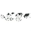 Bachmann 33103 HO Black and White Cow Figures (Set of 6) - Model Train Junction: Quality Parts and Art Supplies