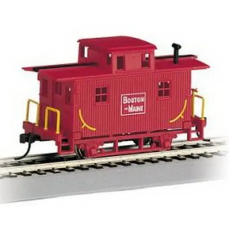 Bachmann 18448 HO Boston & Maine Wood 4-Wheel Bobber Caboose - Model Train Junction: Quality Parts and Art Supplies