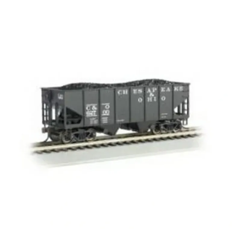 Bachmann 19502 HO Chesapeake & Ohio 55-Ton Outside-Braced Hopper w/Load #62700 - Model Train Junction: Quality Parts and Art Supplies