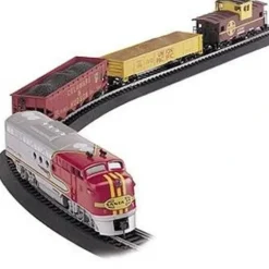 Bachmann 00647 HO Gauge Santa Fe Flyer Diesel Starter Freight Train Set - Model Train Junction: Quality Parts and Art Supplies