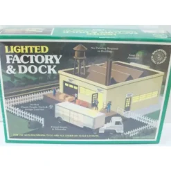 Bachmann 49-2575 HO Lighted Factory & Dock - Model Train Junction: Quality Parts and Art Supplies