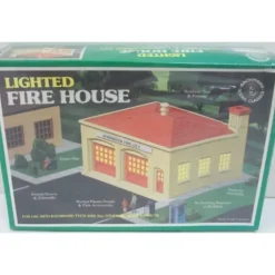 Bachmann 49-2574 HO Lighted Fire House Kit - Model Train Junction: Quality Parts and Art Supplies