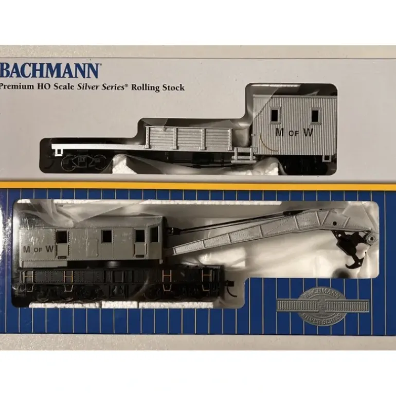 Bachmann 16138 HO Maintenance of Way 250-Ton Steam Crane Car and Boom Tender - Model Train Junction: Quality Parts and Art Supplies