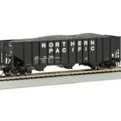 Bachmann 18736 HO Northern Pacific 3-Bay 100-Ton Hopper Car w/ Coal Load #73697 - Model Train Junction: Quality Parts and Art Supplies