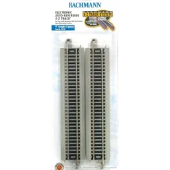 Bachmann 44548 HO NS 9" Straight Electronic Auto-Reversing E-Z Track (Pack of 4) - Model Train Junction: Quality Parts and Art Supplies