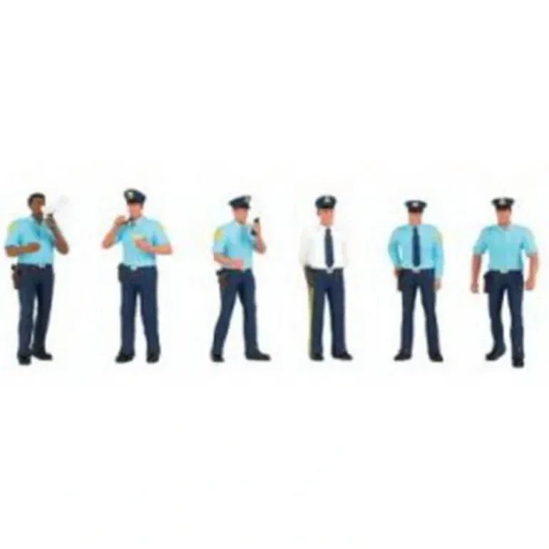 Bachmann 33104 HO Police Squad Figures (Set of 6) - Model Train Junction: Quality Parts and Art Supplies