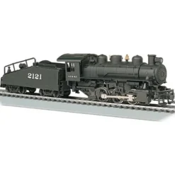 Bachmann 51602 HO Santa Fe 0-6-0 w/Slope-Back Tender w/DCC Steam Loco #2121 - Model Train Junction: Quality Parts and Art Supplies