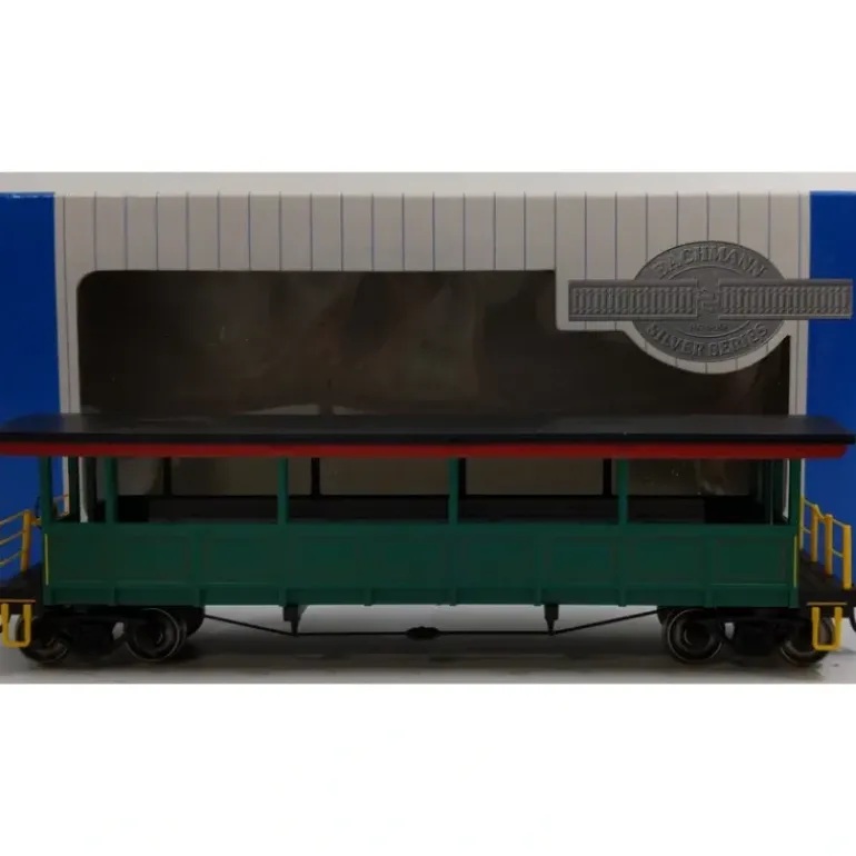 Bachmann 17449 HO Scale Unlettered Open-Sided Excursion Car w/ Seats - Model Train Junction: Quality Parts and Art Supplies