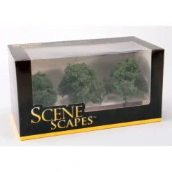 Bachmann 32013 HO Scene Scapes 3"-3.5" Oak Trees (Pack of 3) - Model Train Junction: Quality Parts and Art Supplies