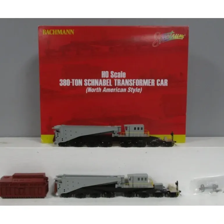 Bachmann 80502 HO Spectrum Undcrtd 380-Ton Schnabel w/ Transformer Freight Car - Model Train Junction: Quality Parts and Art Supplies