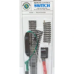 Bachmann 44366 HO Steel Right Hand Remote Switch Turnout - Model Train Junction: Quality Parts and Art Supplies
