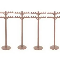 Bachmann 42102 HO Telephone Poles (Pack of 12) - Model Train Junction: Quality Parts and Art Supplies