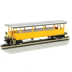 Bachmann 17448 HO Unlettered Painted Open-Sided Excursion Car - Model Train Junction: Quality Parts and Art Supplies
