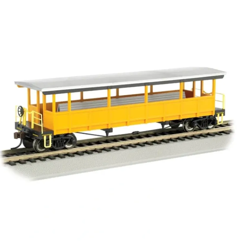 Bachmann 17448 HO Unlettered Painted Open-Sided Excursion Car - Model Train Junction: Quality Parts and Art Supplies