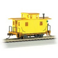 Bachmann 18447 HO Unlettered Wood 4-Wheel Bobber Caboose (Yellow) - Model Train Junction: Quality Parts and Art Supplies