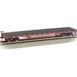 Bachmann 17334 HO Western Maryland 52' Flat Car - Model Train Junction: Quality Parts and Art Supplies