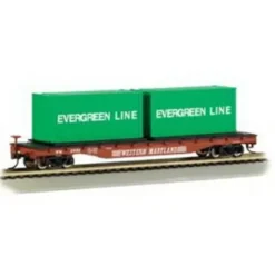 Bachmann 18926 HO Western Maryland 50' Flatcar w/Containers - Model Train Junction: Quality Parts and Art Supplies