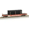 Bachmann 18928 HO Western Maryland 50' Flatcar w/Pipe Load - Model Train Junction: Quality Parts and Art Supplies