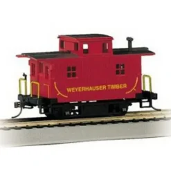 Bachmann 18444 HO Weyerhauser Timber Wood 4-Wheel Bobber Caboose - Model Train Junction: Quality Parts and Art Supplies