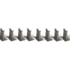 Bachmann 44872 N E-Z Track Tall Pier (Set of 8) - Model Train Junction: Quality Parts and Art Supplies