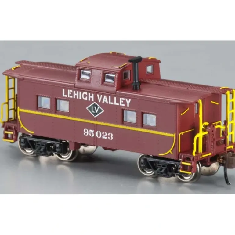Bachmann 16852 N Lehigh Valley Northeast-Style Steel Cupola Caboose #95023 (Red) - Model Train Junction: Quality Parts and Art Supplies