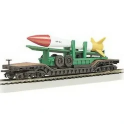Bachmann 71391 N Scale USAF 52' Flatcar with Missile #113202 - Model Train Junction: Quality Parts and Art Supplies