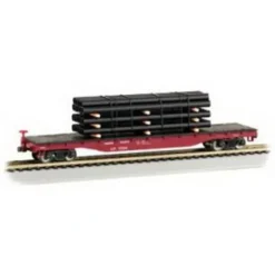 Bachmann 18973 N Union Pacific Flat Car w/Pipes - Model Train Junction: Quality Parts and Art Supplies