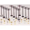 Bachmann 45989 O Plasticville Signs & Telephone Poles Classic Kit - Model Train Junction: Quality Parts and Art Supplies