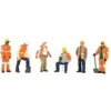 Bachmann 33156 O Scale Scene Scapes Maintenance Worker Figures (Set of 6) - Model Train Junction: Quality Parts and Art Supplies