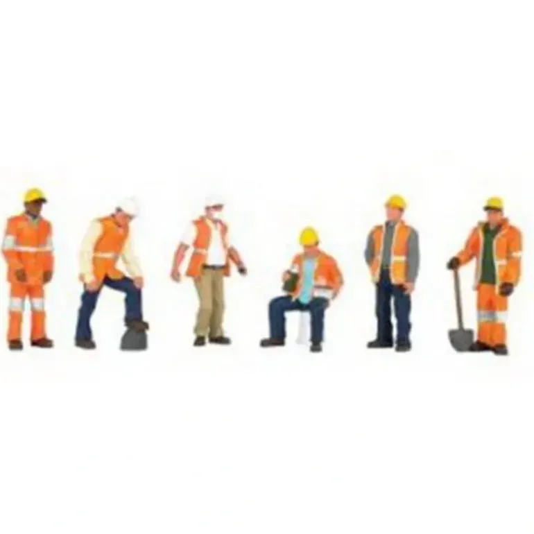 Bachmann 33156 O Scale Scene Scapes Maintenance Worker Figures (Set of 6) - Model Train Junction: Quality Parts and Art Supplies