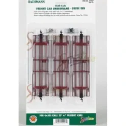 Bachmann 29907 On30 Oxide Red Freight Car Underframes (Pack of 3) - Model Train Junction: Quality Parts and Art Supplies