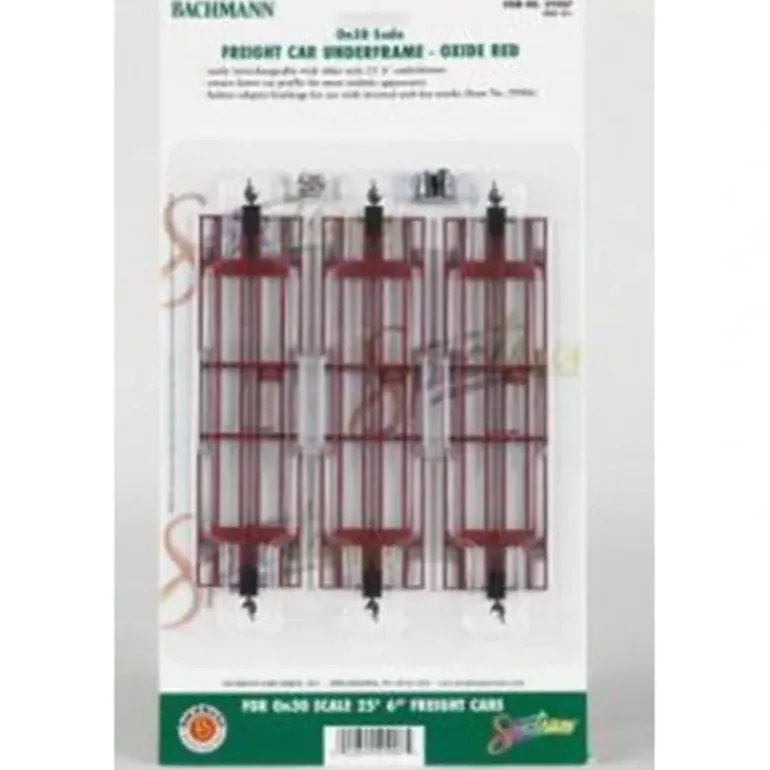 Bachmann 29907 On30 Oxide Red Freight Car Underframes (Pack of 3) - Model Train Junction: Quality Parts and Art Supplies