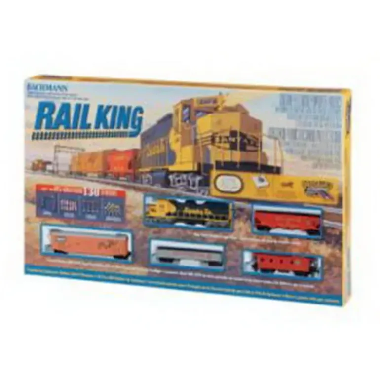 Bachmann 00657 Santa Fe Rail King HO Gauge Diesel Train Set - Model Train Junction: Quality Parts and Art Supplies