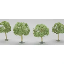 Bachmann 32113 Scene Scapes 2 1/4"-2 1/2" Oak Trees (Set of 4) - Model Train Junction: Quality Parts and Art Supplies