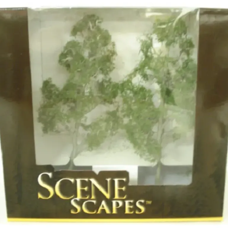 Bachmann 32210 Scene Scapes 8" Aspen Trees (Set of 2) - Model Train Junction: Quality Parts and Art Supplies