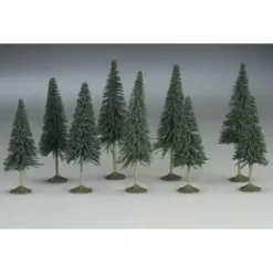 Bachmann 32101 Scene Scapes 3"- 4" Pine Trees (Box of 9) - Model Train Junction: Quality Parts and Art Supplies