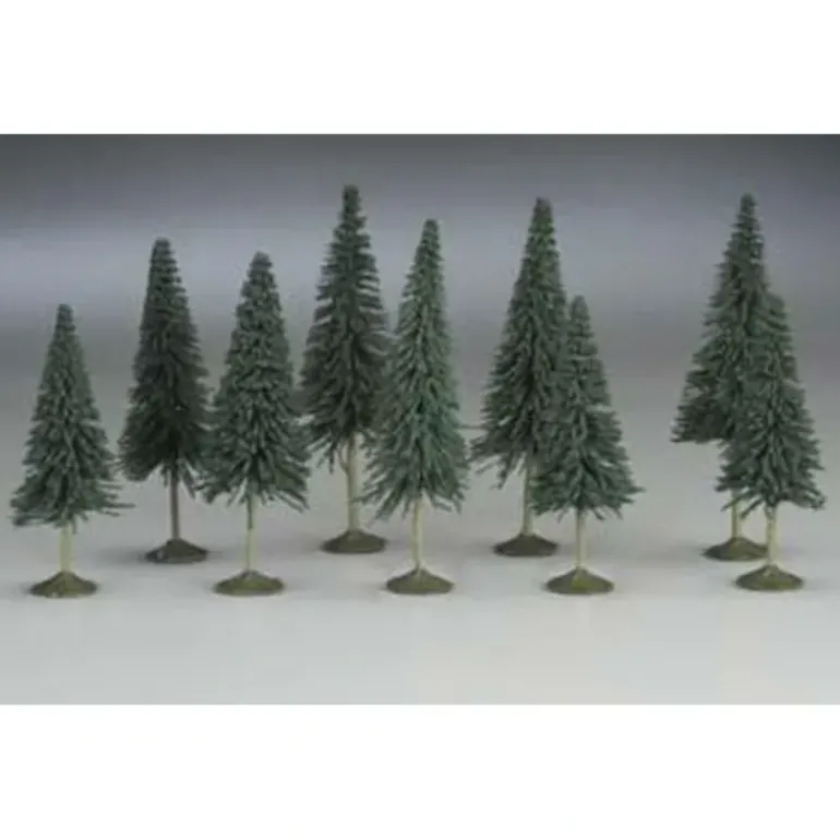 Bachmann 32101 Scene Scapes 3"- 4" Pine Trees (Box of 9) - Model Train Junction: Quality Parts and Art Supplies