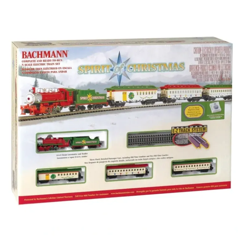Bachmann 24017 Spirit Of Christmas N Gauge Steam Starter Freight Train Set - Model Train Junction: Quality Parts and Art Supplies