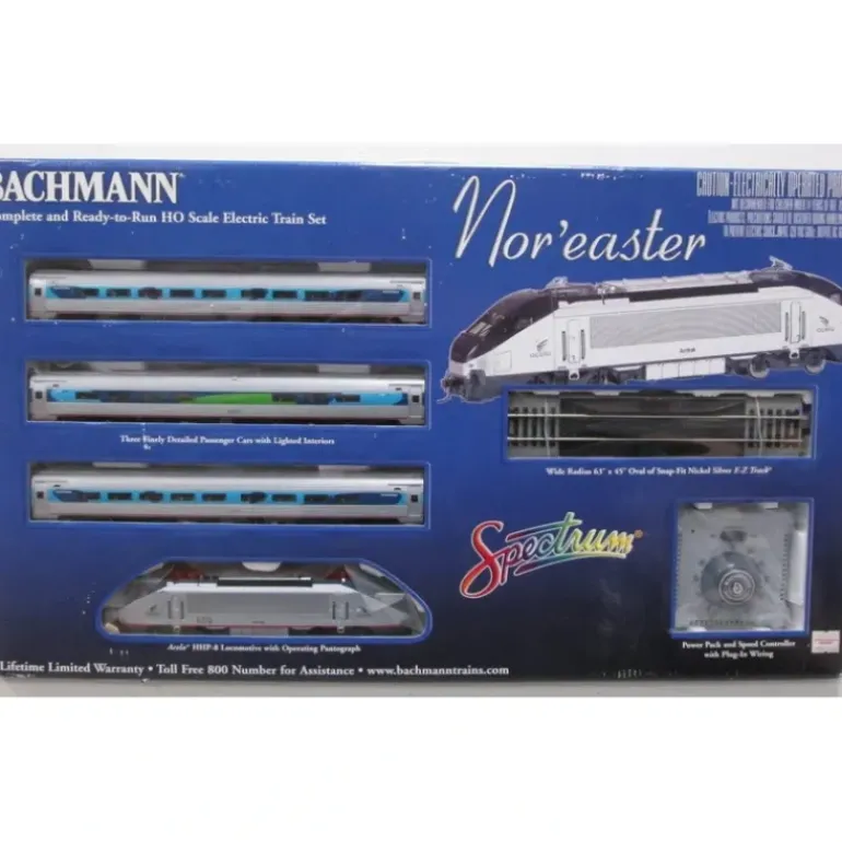 Bachmann 01313 The Nor'Easter HO Gauge Electric Passenger Starter Train Set - Model Train Junction: Quality Parts and Art Supplies
