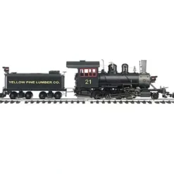 Bachmann 81294 Yellow Pine Lumber 2-8-0 Steam Locomotive & Tender - Model Train Junction: Quality Parts and Art Supplies