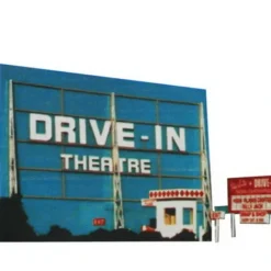 Blair Line 168 HO Drive-In Theatre Laser-Cut Building Kit - Model Train Junction: Quality Parts and Art Supplies