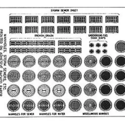 Blair Line 162 HO Manhole Covers & Storm Drains - Model Train Junction: Quality Parts and Art Supplies